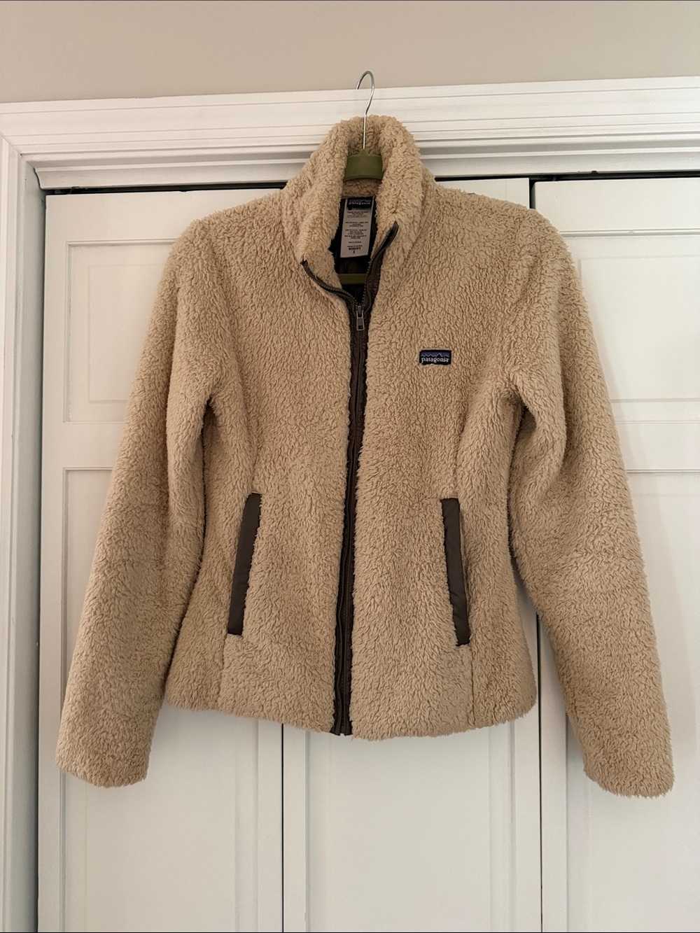 Patagonia Beige Teddy Fleece Jacket